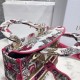 Dior Medium Lady D-Lite Bag In Multicolor Butterfly Embroidery