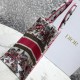 Dior Small Book Tote In Multicolor Butterfly Embroidery