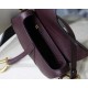 Dior Saddle Bag In Bordeaux Grained Calfskin