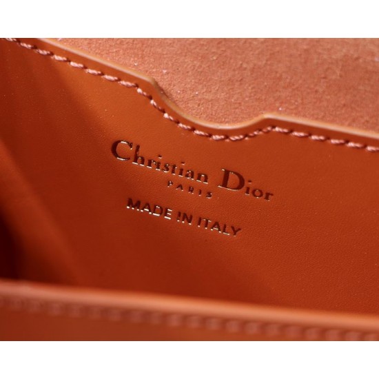 Dior Bobby East-West Bag In Orange Box Calfskin