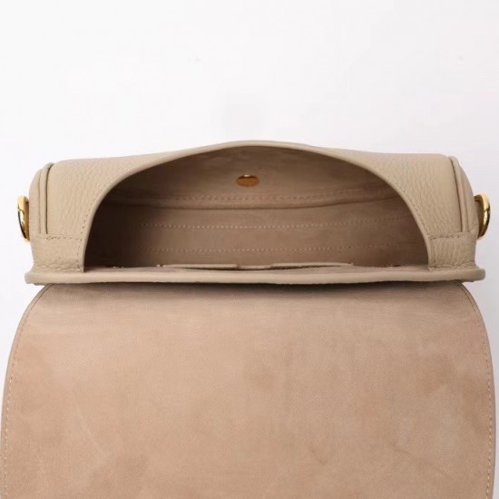 Dior Medium Bobby Bag In Beige Grained Calfskin