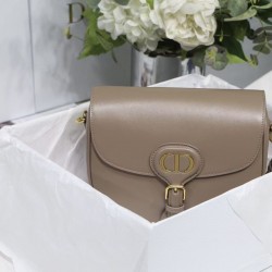 Dior Medium Bobby Bag In Warm Taupe Calfskin