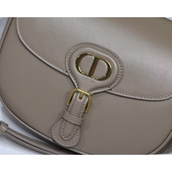 Dior Medium Bobby Bag In Warm Taupe Calfskin