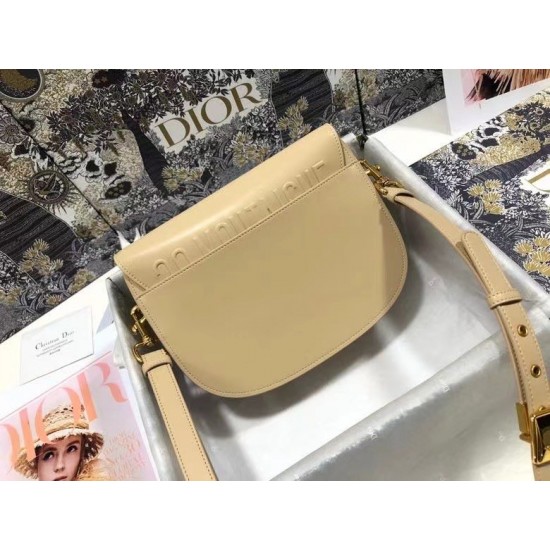 Dior Medium Bobby Bag In Beige Calfskin