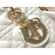 Dior Medium Lady Dior Bag In White Cannage Lambskin