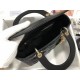 Dior Medium Lady Dior Bag In Black Cannage Lambskin