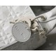 Dior Lady Dior Mini Bag In White Calfskin with Diamond Motif