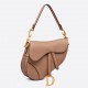 Dior Saddle Bag In Warm Taupe Grained Calfskin