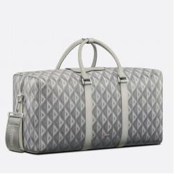 Dior Lingot 50 Duffle Bag In Gray CD Diamond Canvas