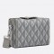 Dior Lingot Messenger Bag In Gray CD Diamond Canvas