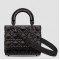 Dior Small Lady Dior My ABCDior Bag In Black Diamon Calfskin