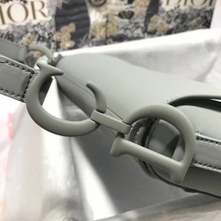 Dior Saddle Bag In Grey Ultramatte Calfskin