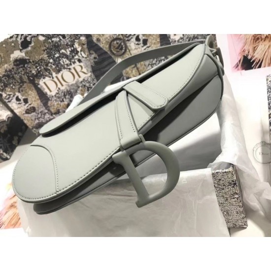 Dior Saddle Bag In Grey Ultramatte Calfskin