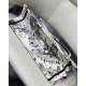 Dior Medium Book Tote Bag In White Toile de Jouy Zodiac Embroidery