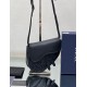 Dior Men's Mini Saddle Bag In Black CD Diamond Canvas