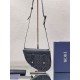 Dior Men's Mini Saddle Bag In Black CD Diamond Canvas