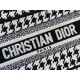 Dior Mini Book Tote Bag In Micro Houndstooth Embroidery