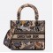 Dior Medium Lady D-Lite Bag In Beige Jardin d'Hiver Embroidery