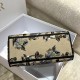 Dior Medium Lady D-Lite Bag In Beige Jardin d'Hiver Embroidery