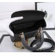 Dior Medium Lady Dior Bag with Enamel Charm In Black Lambskin