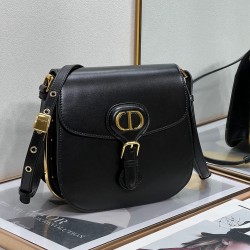 Dior Bobby Frame Bag In Black Box Calfskin