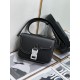 Dior Men's Mini Saddle Messenger Bag In Black Grained Calfskin