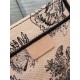 Dior Large Book Tote Bag In Powder Pink Jardin Botanique Embroidery