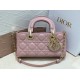 Dior Lady D-Joy Small Bag In Peony Pink Cannage Lambskin