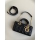 Dior Lady D-Joy Small Bag In Black Cannage Lambskin