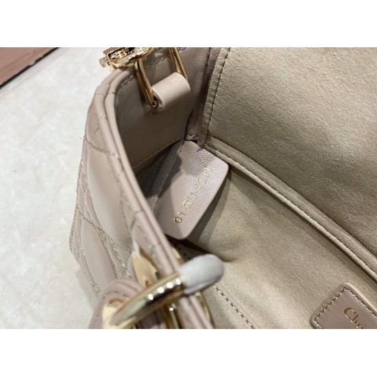 Dior Lady D-Joy Small Bag In Hazelnut Cannage Lambskin