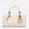 Dior Lady D-Joy Micro Bag In White Cannage Lambskin