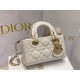 Dior Lady D-Joy Micro Bag In White Cannage Lambskin