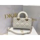 Dior Lady D-Joy Micro Bag In White Cannage Lambskin