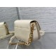 Dior 30 Montaigne Avenue Bag In White Box Calfskin