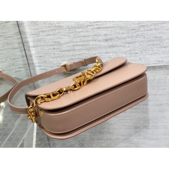 Dior 30 Montaigne Avenue Bag In Heritage Pink Box Calfskin