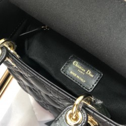 Dior Small Lady Dior My ABCDior Bag In Black Cannage Lambskin