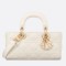 Dior Lady D-Joy Small Bag In White Cannage Lambskin