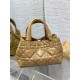 Dior Toujours Small Bag in Tan Macrocannage Calfskin