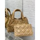 Dior Toujours Small Bag in Tan Macrocannage Calfskin