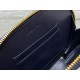 Dior CD Signature Oval Camera Bag in Blue Dior Oblique Jacquard