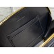 Dior CD Signature Oval Camera Bag in Black Calfskin