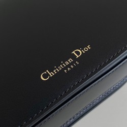 Dior CD Signature Chain Bag in Black Calfskin