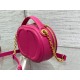 Dior CD Signature Oval Camera Bag in Rani Pink Calfskin