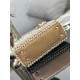 Dior Lady Dior Mini Chain Bag in Square with Strass and Beads