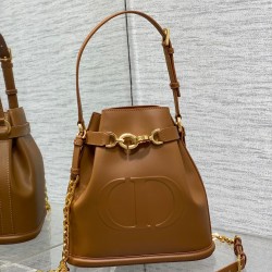 Dior C'est Medium Bag in Brown Saddle Calfskin