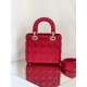 Dior Small Lady Dior My ABCDior Bag in Red Lambskin