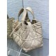 Dior Toujours Medium Bag in Beige Macrocannage Calfskin