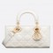 Dior Lady D-Joy Small Bag in White Patent Calfskin