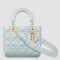 Dior Small Lady Dior My ABCDior Bag in Placid Blue Lambskin