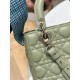 Dior Small Lady Dior My ABCDior Bag in Ethereal Green Lambskin